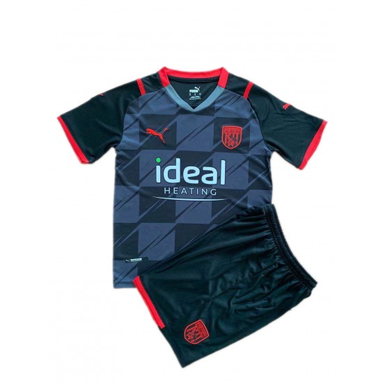 Camisola West Bromwich Albion Criança Equipamento Segundo 2021-2022 Manga Curta